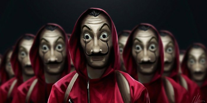 1332x850 Wallpaper people, mask, the series, mask, TV series, The House of