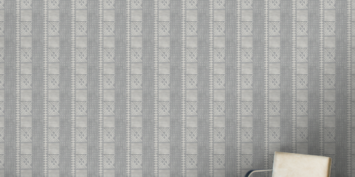 990x990 Dove Dots Mud Cloth - Wallpaper