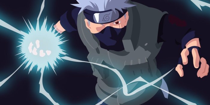 1332x850 Photo Wallpaper Lightning, Mask, Male, Naruto, Kakashi - Kakashi