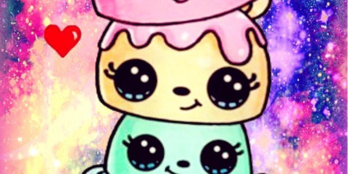 1082x1920 Galaxy Cute Drawings Wallpaper