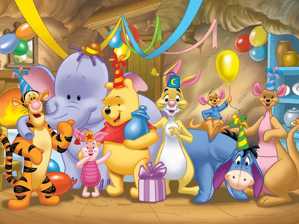1024x768 12 Winnie The Pooh 1024x768 Easter Cards Wallpaper - | Tigger and