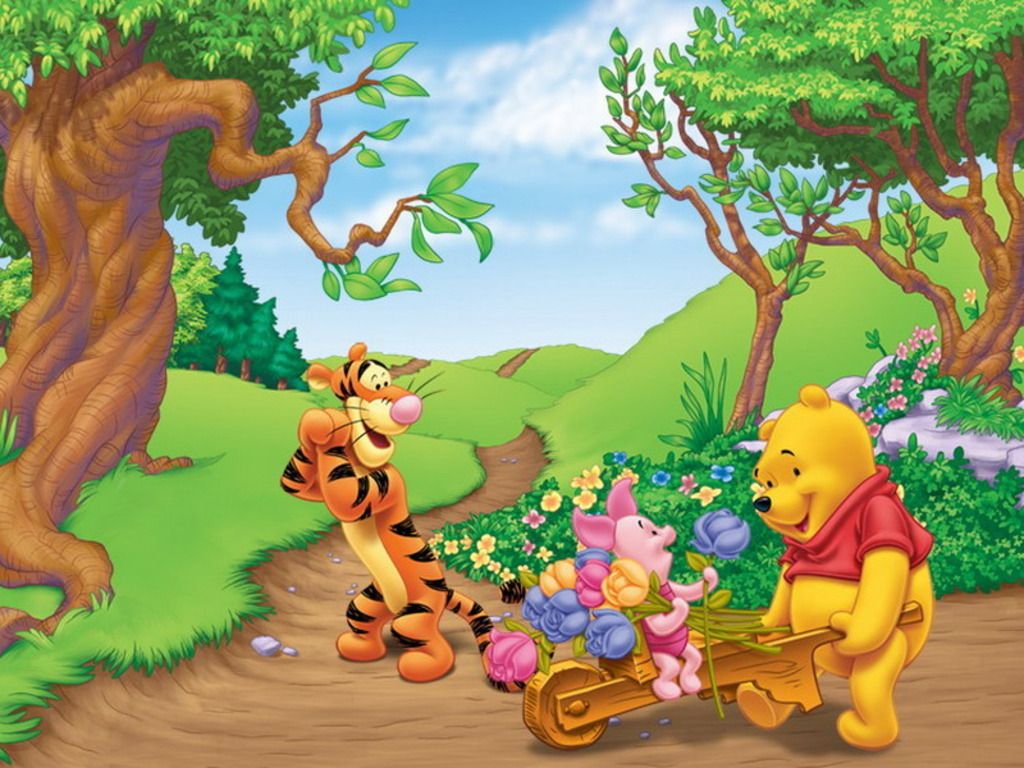 1024x768 Best 57+ Winnie the Pooh Background on HipWallpaper | Pooh