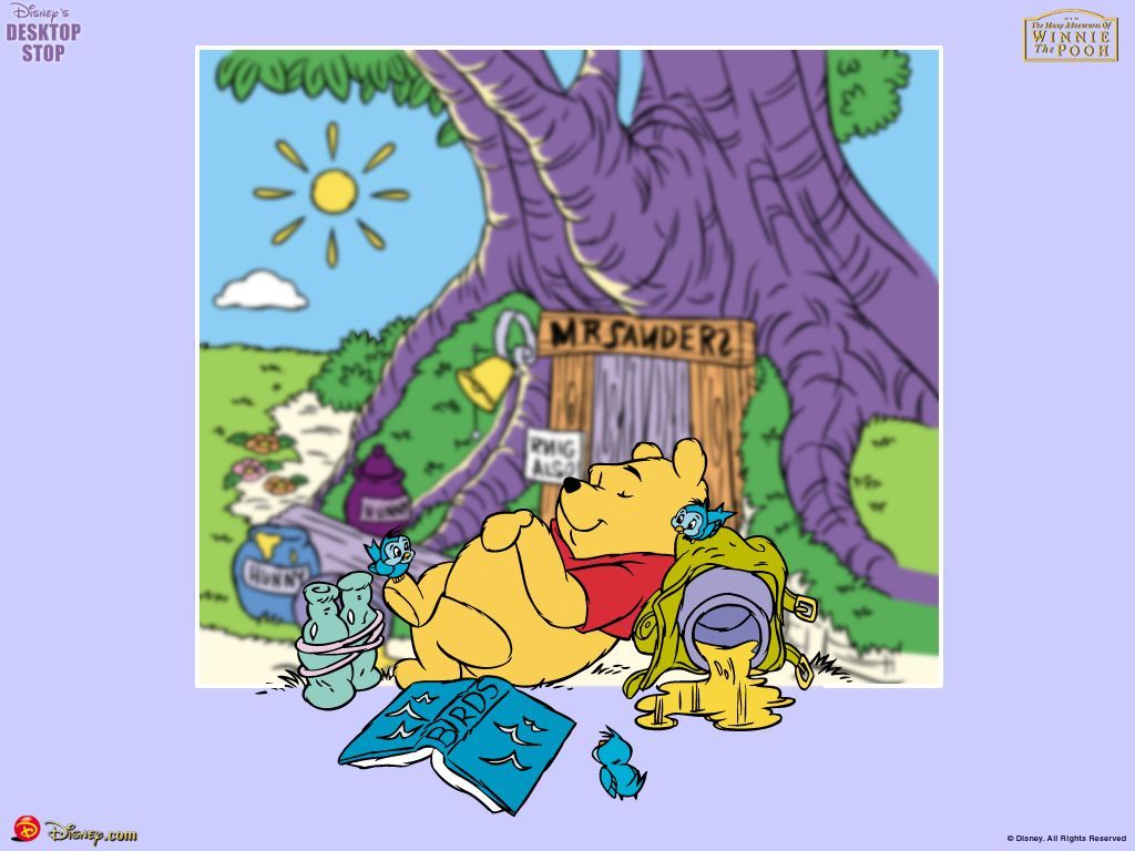 1024x768 Winnie the Pooh birds wallpaper, Winnie the Pooh birds picture
