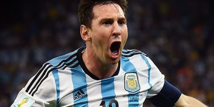 750x1334 Lionel Messi Brazil World Cup Goal Celebration iPhone 6 Wallpaper