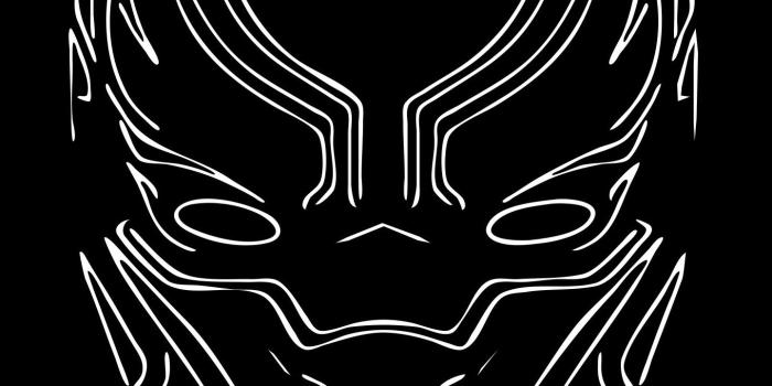 1440x2002 Download 1440x2960 wallpaper black panther, mask, minimal, art