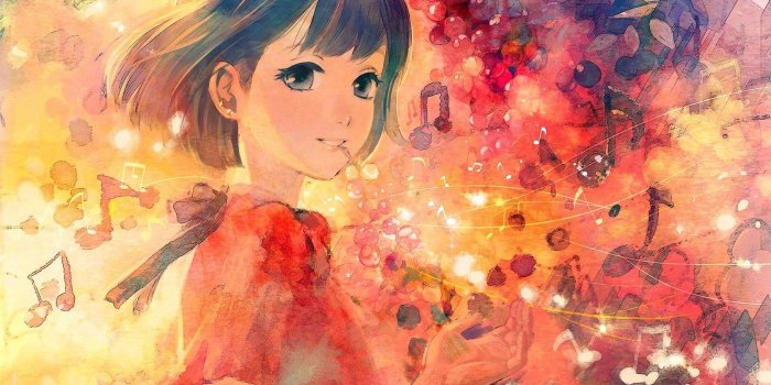 1680x1050 Anime girl notes music color wallpaper | 1680x1050 | 527035