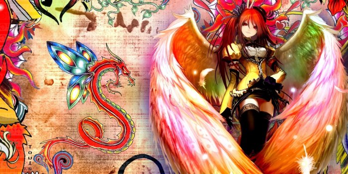 1920x1080 Winged anime girl wallpaper | 1920x1080 | #14944