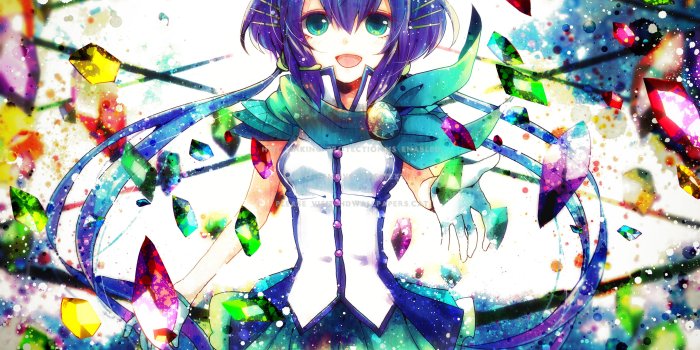 3541x2507 aoki lapis short hair girl colorful anime