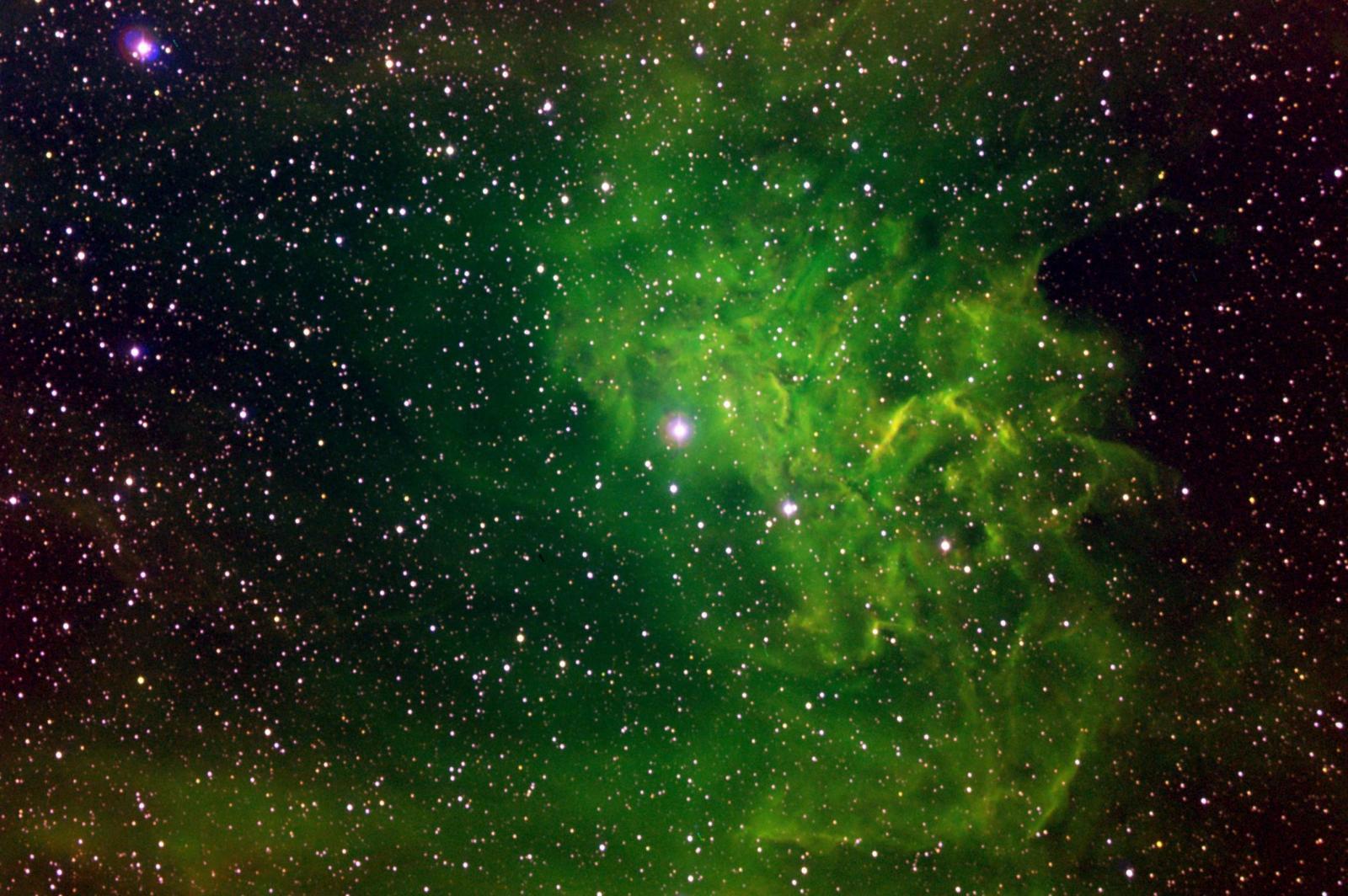 2111x1405 Green Galaxy Background posted by Michelle Johnson