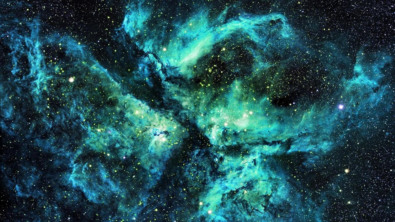 1920x1080 Green Galaxy Background posted by Michelle Johnson
