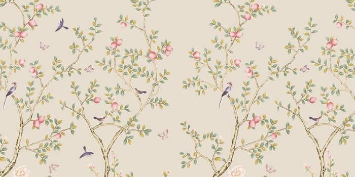 1000x1000 Pomegranate Chinoiserie Removable Wall Murals | Tempaper Wallpaper