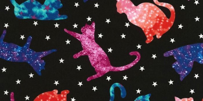 910x1184 Timeless Treasures - Galaxy Cats from the collection Cats and Dogs