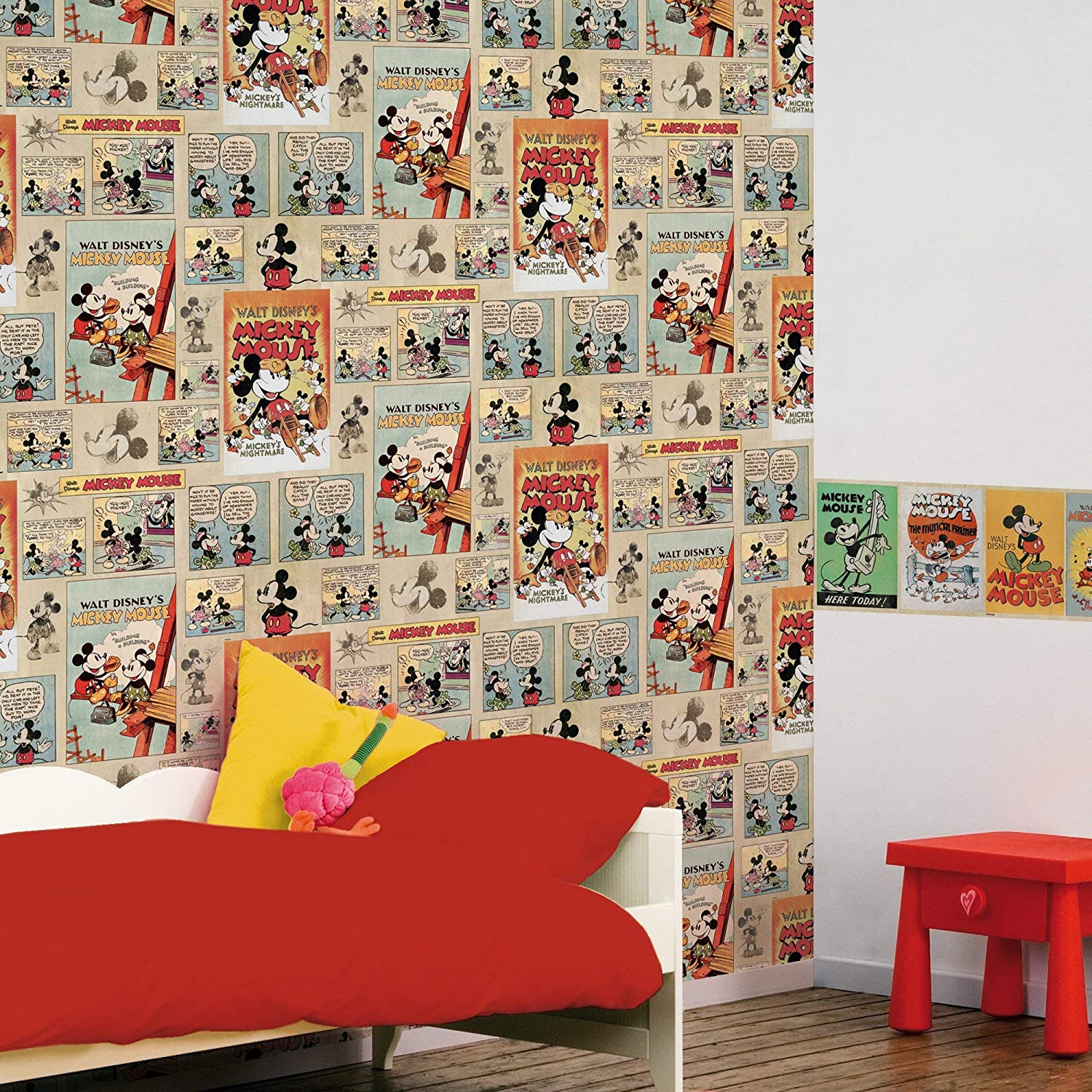 1500x1500 Graham & Brown DISNEY MICKEY MOUSE VINTAGE EPISODE COMIC STRIP