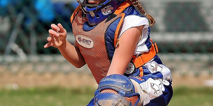 1696x2544 woman holding red softball catcher helmet free image | Peakpx