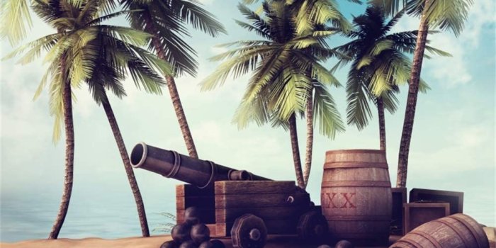 1000x1000 Amazon.com : AOFOTO 10x10ft Pirate Island Photo Background Seaside