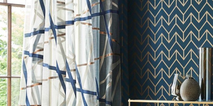 911x1366 Tessellation by Harlequin - Marine / Copper - Wallpaper - 111986