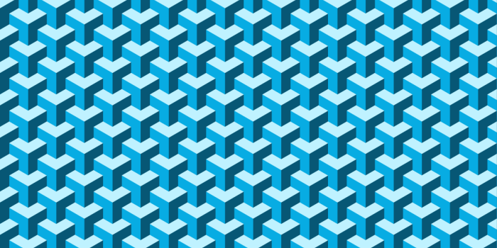 1191x843 Tessellating Cubes Pattern Blue - Vector - Free Download