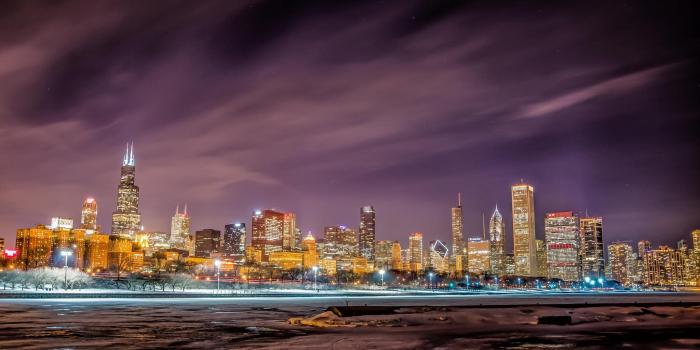 2048x1274 Man Made Chicago Cities United States USA City Skyscraper Night