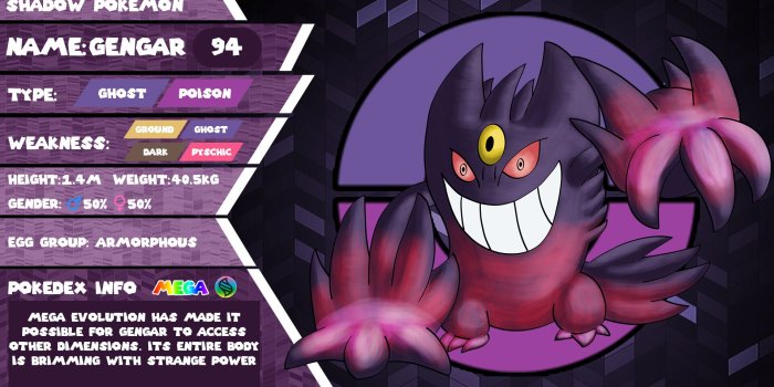 1920x1080 ArtStation - Pokedex Files: Gastly, Haunter and Gengar, Zikry Suleiman