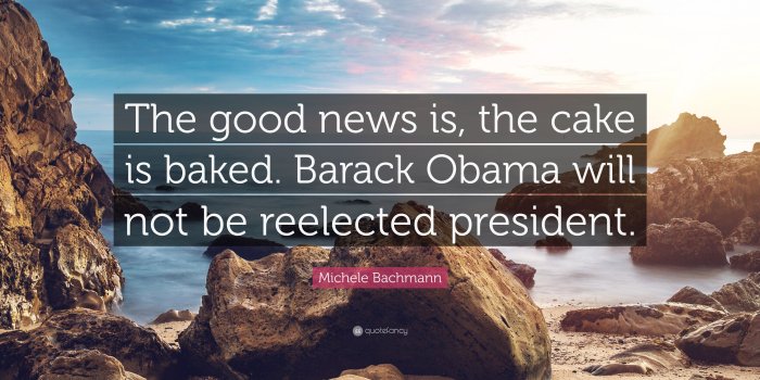 3840x2160 Michele Bachmann Quote: “The good news is, the cake is baked