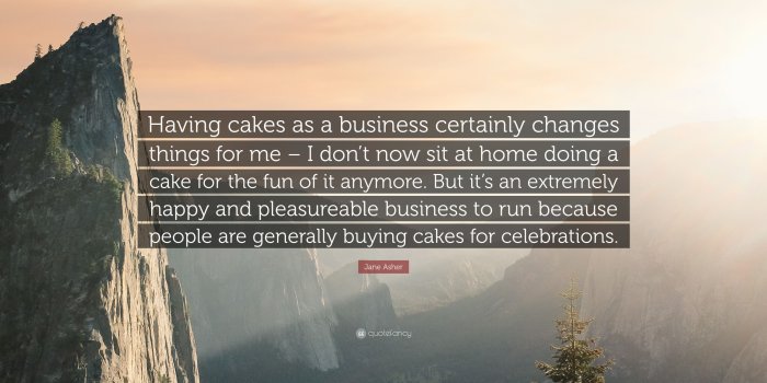 3840x2160 Jane Asher Quote: “Having cakes as a business certainly changes