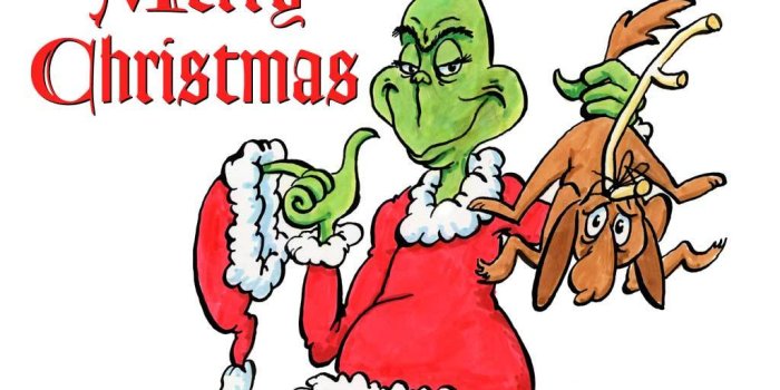 1024x768 Grinch Merry Christmas Clipart