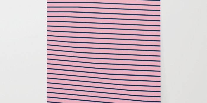 1500x1500 Pink and Navy Blue Horizontal Stripes Wallpaper by leahmcphail