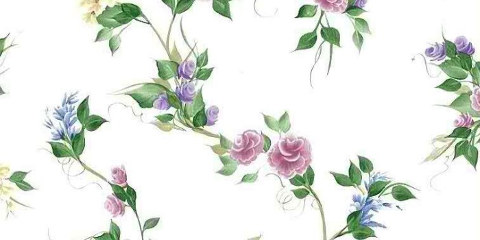 757x1186 Pink Purple Roses Vintage Wallpaper Green Vines 240-63917 D/Rs