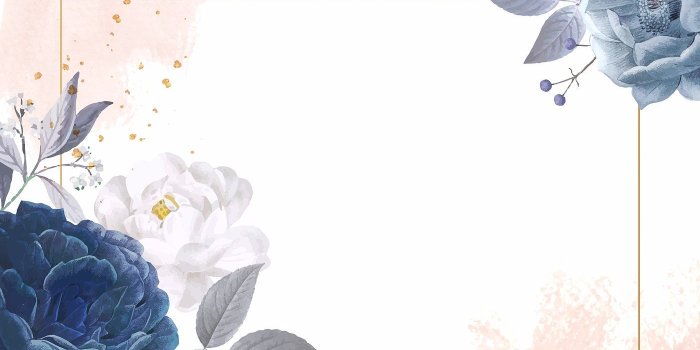 1400x934 Download premium vector of Blue roses themed card template vector
