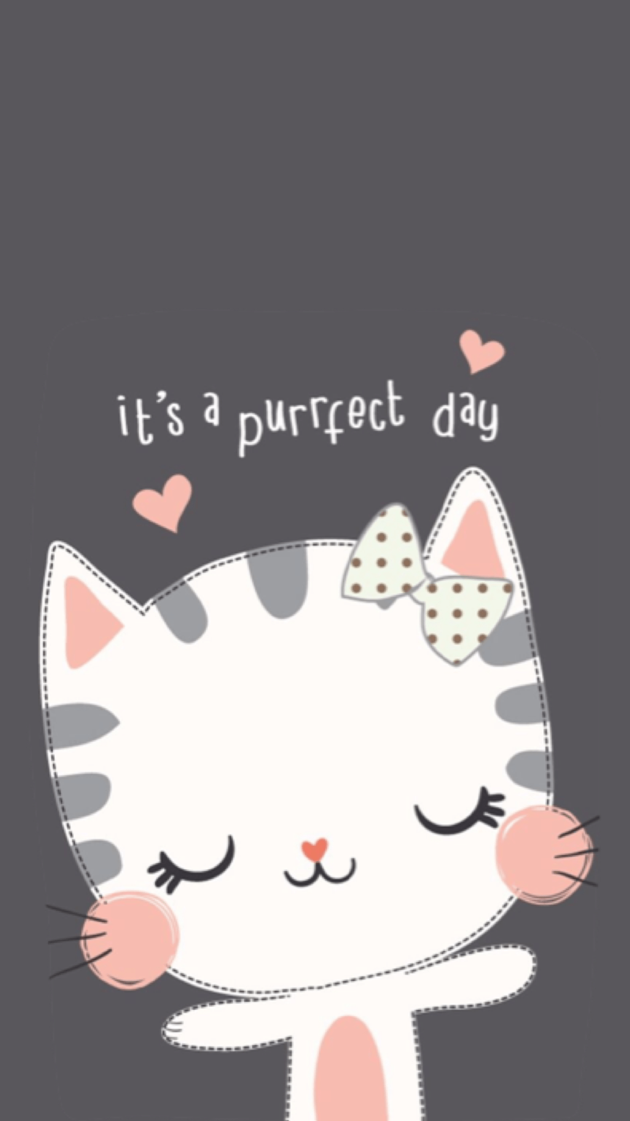 1242x2208 Cute Cartoon Cat Wallpapers - Top Free Cute Cartoon Cat