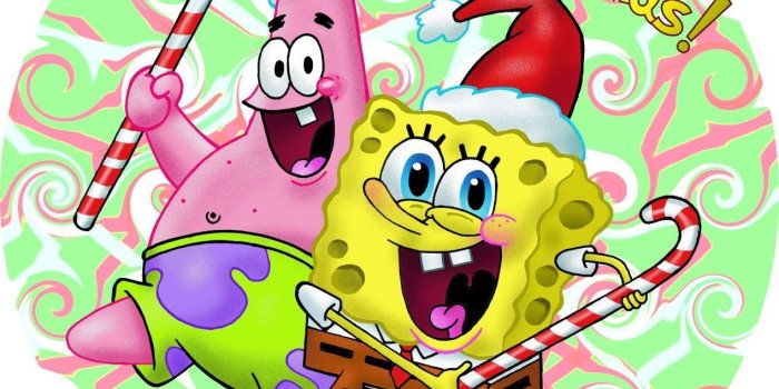 1268x1280 Phone Spongebob Christmas Wallpaper