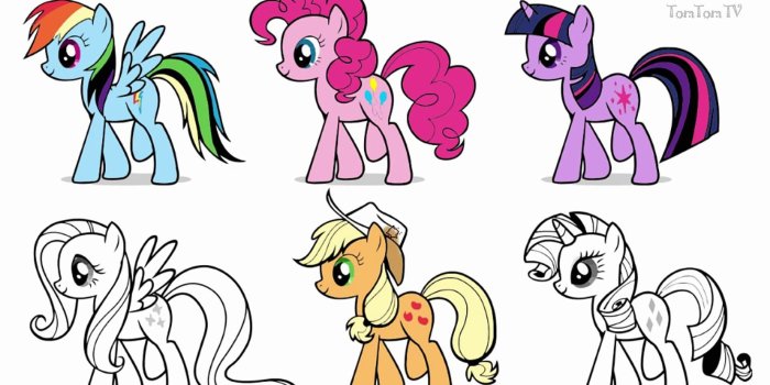 1920x1080 My Little Pony Coloring Pages For Kids ♥ My Little Pony Coloring