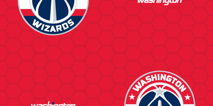 900x900 Washington Wizards: Logo Pattern (Red) - Officially Licensed