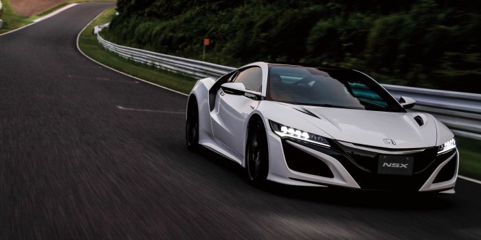 2560x1080 Download wallpaper 2560x1080 honda, nsx, movement, side view dual