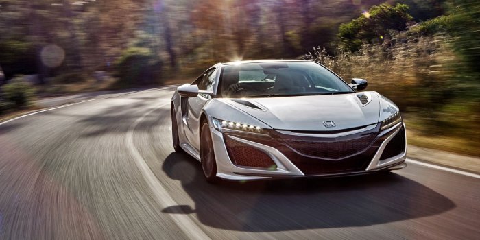 2560x1080 Download wallpaper 2560x1080 honda, acura, nsx, front view, speed