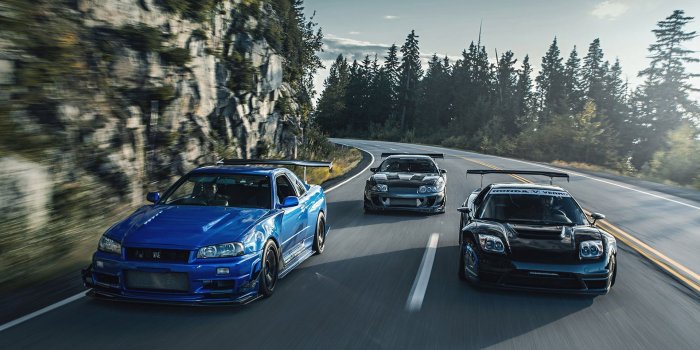 1920x1080 car Honda NSX Nissan GTR R34 #1080P #wallpaper #hdwallpaper