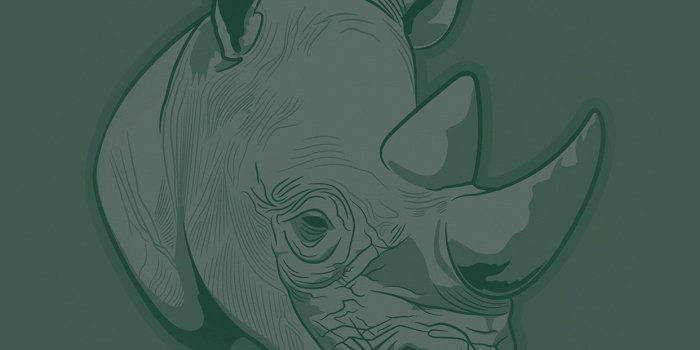 1242x2208 aj53-thoughtful-rhino-green-minimal-illust-art-wallpaper