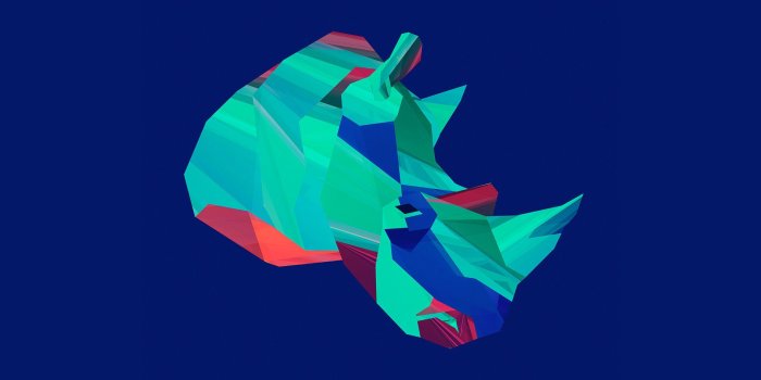 1920x1200 Polygon rhino wallpaper - Vector wallpapers - #31560