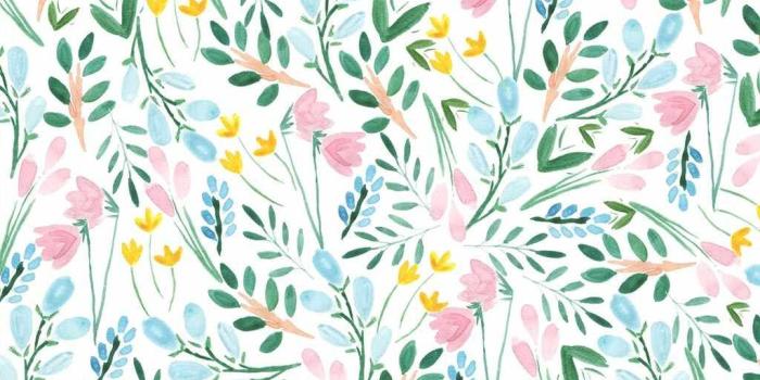 1024x768 Download free illustrated floral wallpaper for your phone