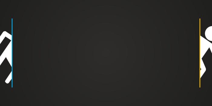 3840x1080 Dual screen Portal wallpaper (3840x1080) : wallpapers