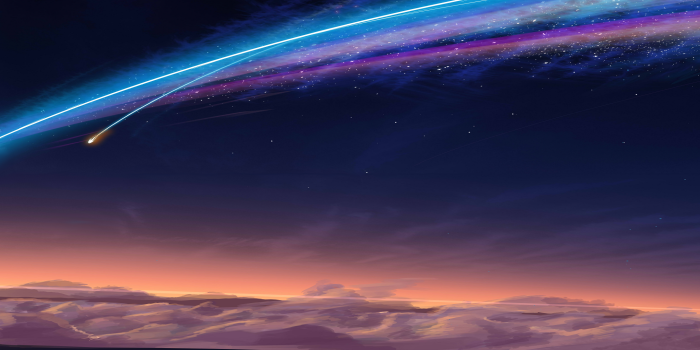 3840x1080 3840x1080] Kimi no na wa. Your Name. Hastily done dual monitor edit of a  widely available wallpaper. : multiwall