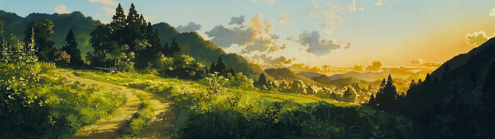 3840x1080 High res 'dual screen' Studio Ghibli desktop wallpapers!