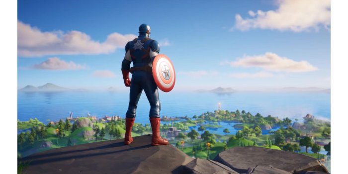 2133x1200 Fortnite Salutes Captain America And His Trusty Shield Just In