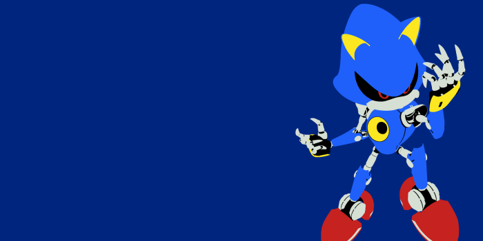 1920x1080 Minimalist Metal Sonic Wallpaper : SonicTheHedgehog