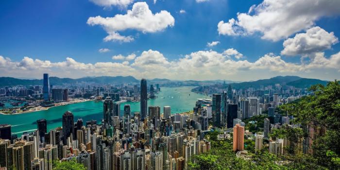 1332x850 Wallpaper the sky, clouds, Hong Kong, morning, Hong Kong images
