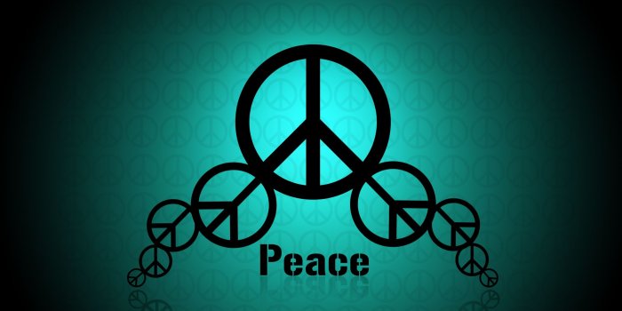 2400x1500 blue minimalistic peace hippie peace sign High Quality Wallpapers