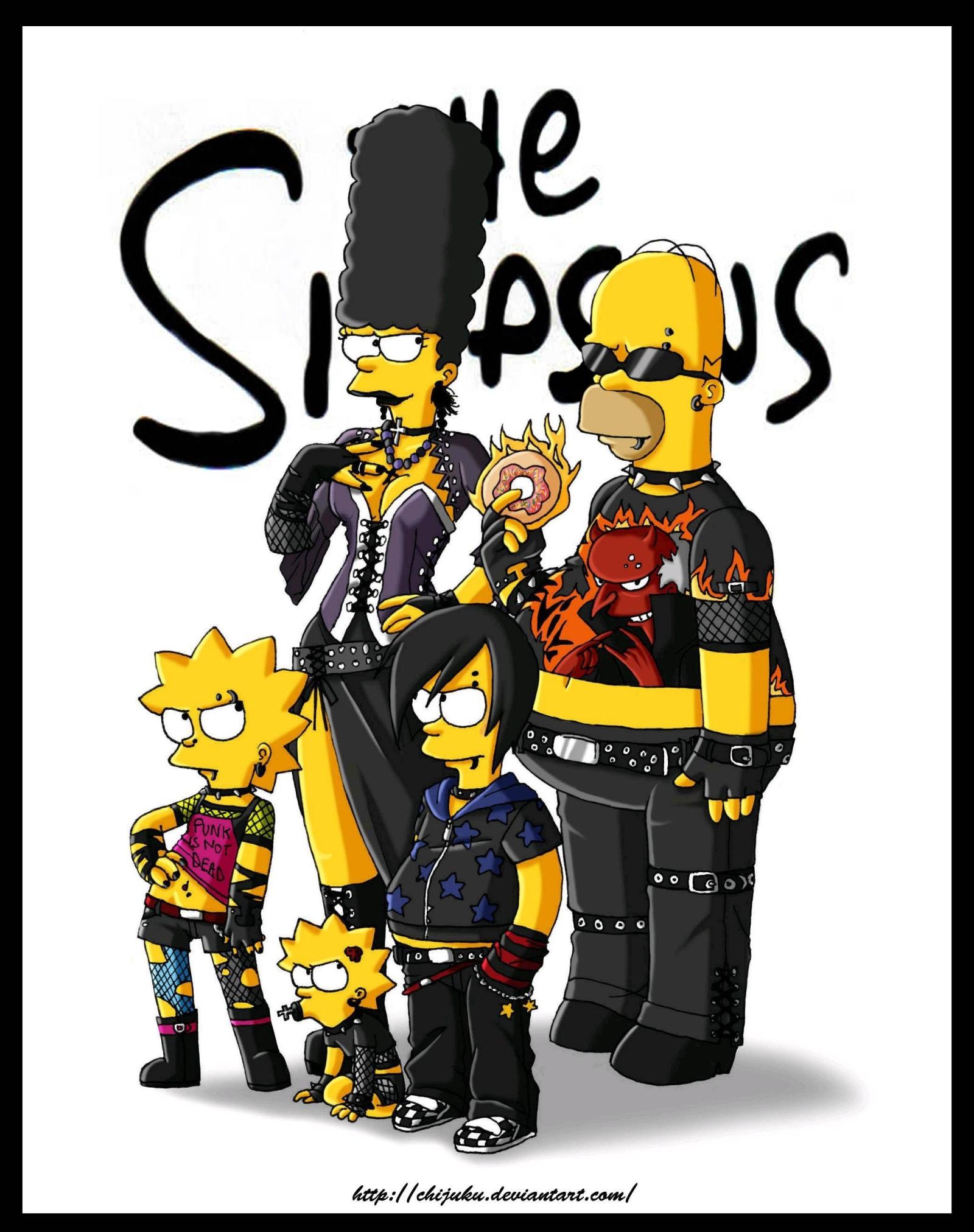 2084x2637 homer simpson gothic the simpsons bart simpson lisa simpson marge