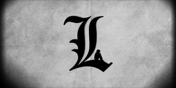 1920x1080 I made an L wallpaper from Deathnote. (1920x1080) : anime