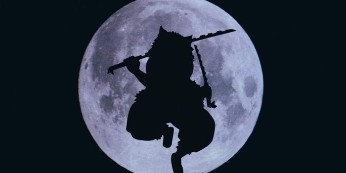 1366x2048 Demon Slayer Black Wallpaper