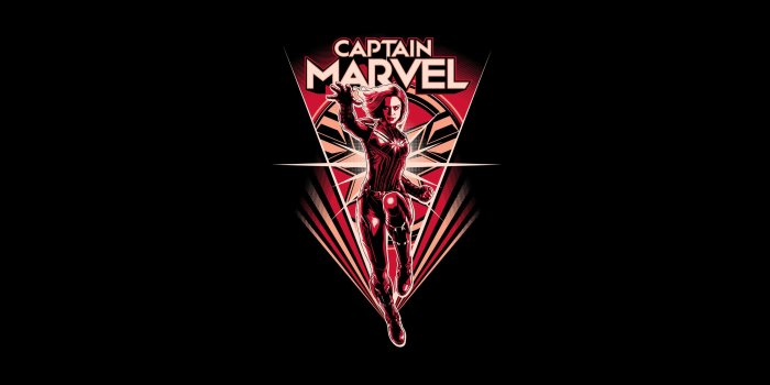 3840x2160 2560x1440 Minimal Captain Marvel 1440P Resolution Wallpaper, HD